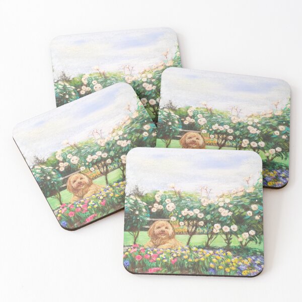 Item preview, My mother's beautiful garden drawn in soft pastel designed and sold by JessicaKeegan.