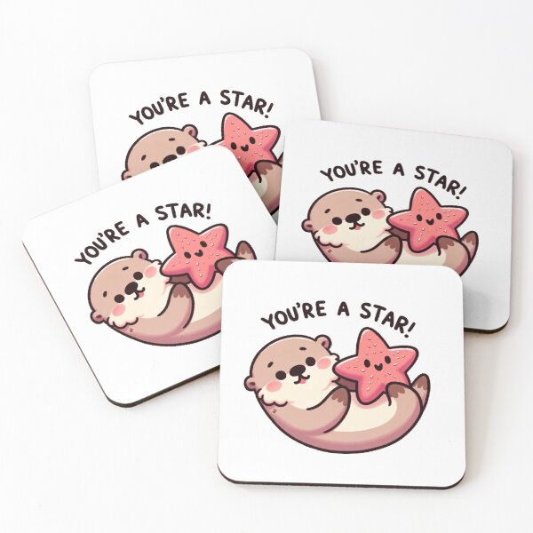 Item preview, You're a Star Sea Otter designed and sold by Shrimp-Shirts.