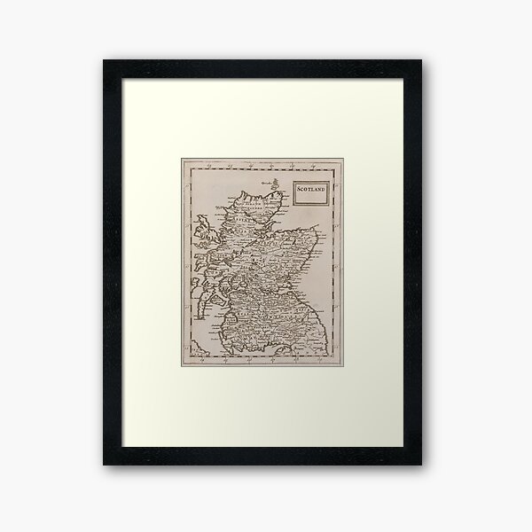 Item preview, Vintage Map of Scotland (1681) designed and sold by BravuraMedia.