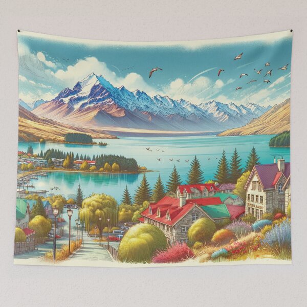 Item preview, Serene Splendor of Lake Tekapo. designed and sold by Era-of-Traveler.