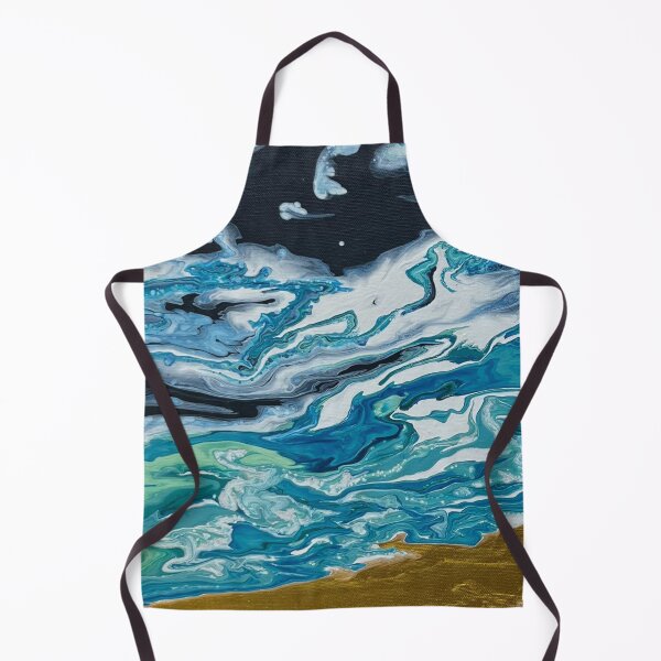 Item preview, BLUE OCEAN PAINT POUR designed and sold by BridgetBresser.