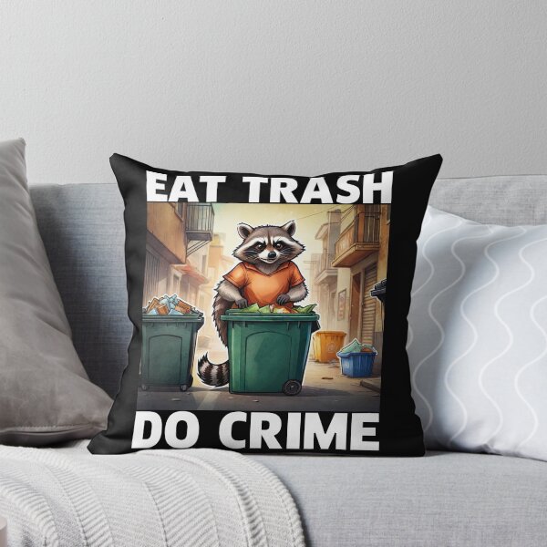 Item preview, Eat Trash Do Crime, Live Fast Eat Trash, Funny Raccoon designed and sold by Porcupine Tees ⭐⭐⭐⭐⭐.