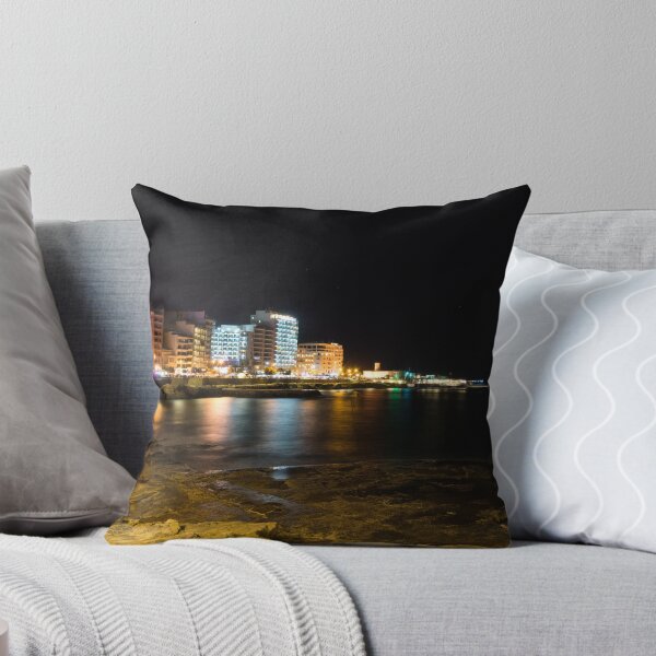 Item preview, Black Night, Bright Lights - Sliema's Famous Waterfront designed and sold by Georgia Mizuleva.