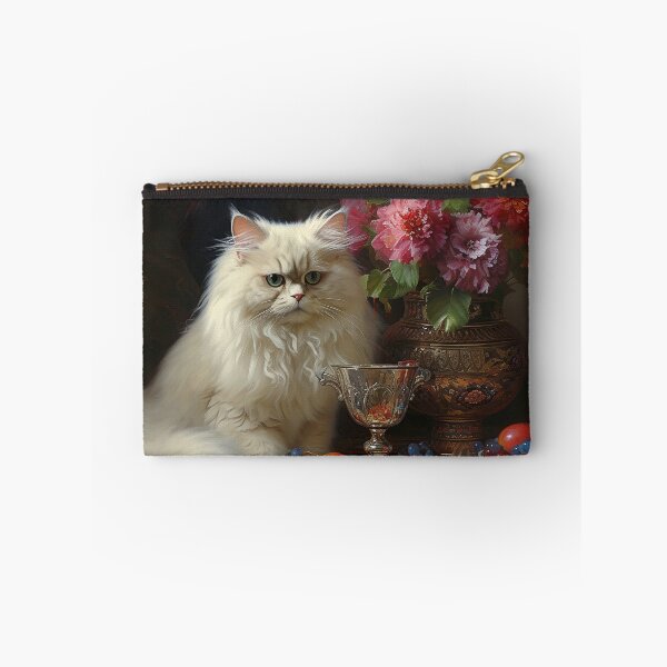 Item preview, White Persian Cat on Table designed and sold by Elisabeth Lucas.