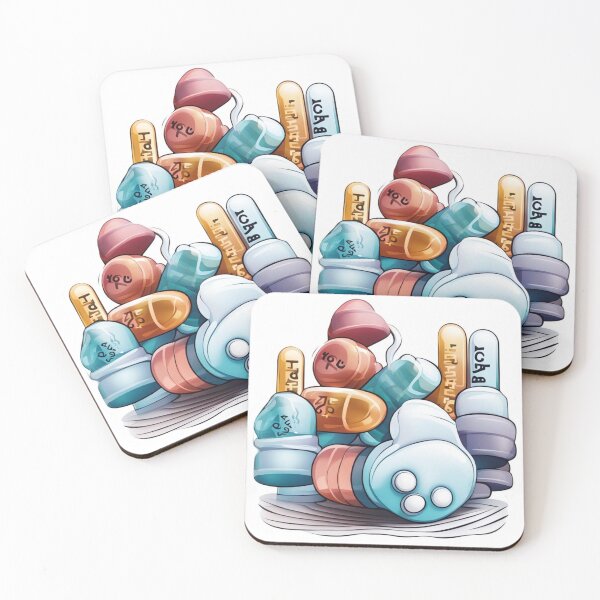 Item preview, Abstract Meds - Mental Health Awareness designed and sold by HauntedOpera.