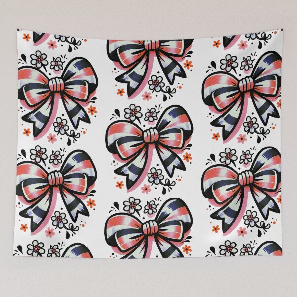 Item preview, Red and Black Bow Graphic Art Illustration designed and sold by Star-Fragment.