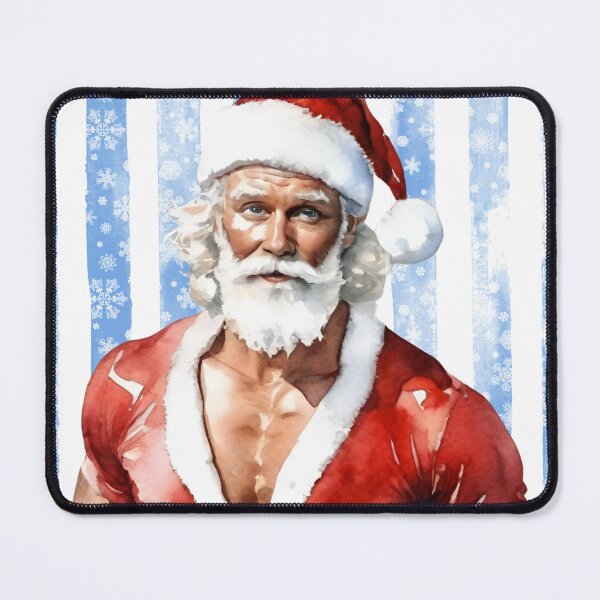 Item preview, Blue Christmas Without You Retro Watercolour Sad Santa designed and sold by FrequencyV.