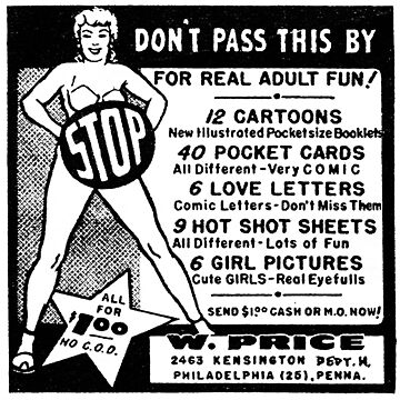 Artwork thumbnail, Old Ad - Adult Humor by gWebberArts