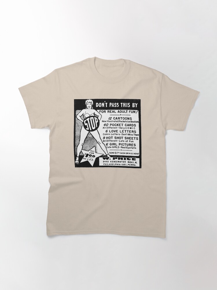 Thumbnail 2 of 7, Classic T-Shirt, Old Ad - Adult Humor designed and sold by George Webber.