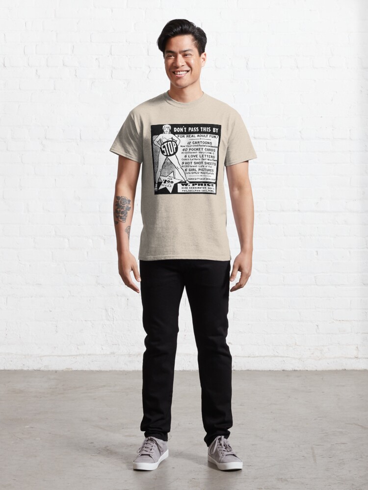 Thumbnail 3 of 7, Classic T-Shirt, Old Ad - Adult Humor designed and sold by George Webber.