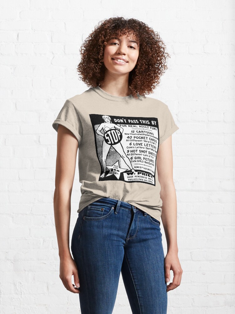 Thumbnail 4 of 7, Classic T-Shirt, Old Ad - Adult Humor designed and sold by George Webber.