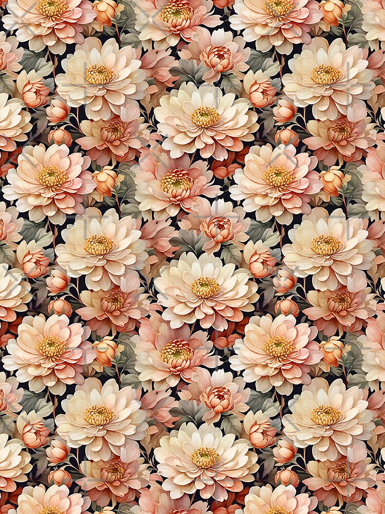 Disover Beautiful Chrysanthemum Flower Mini Skirt