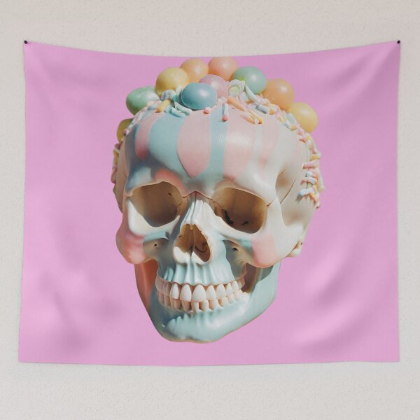 Item preview, Pastel Skull with Candy  designed and sold by AnimaliaStar.