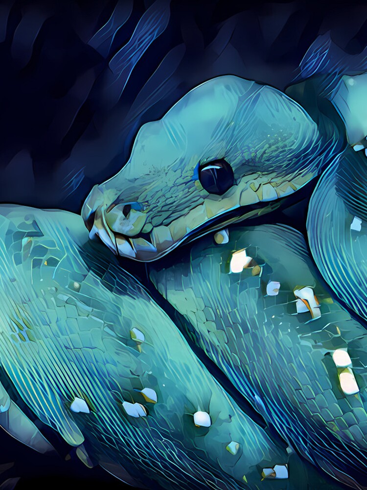 Thumbnail 4 of 4, iPhone Case, Green Tree Python In The Shadows designed and sold by Heathermarie321.