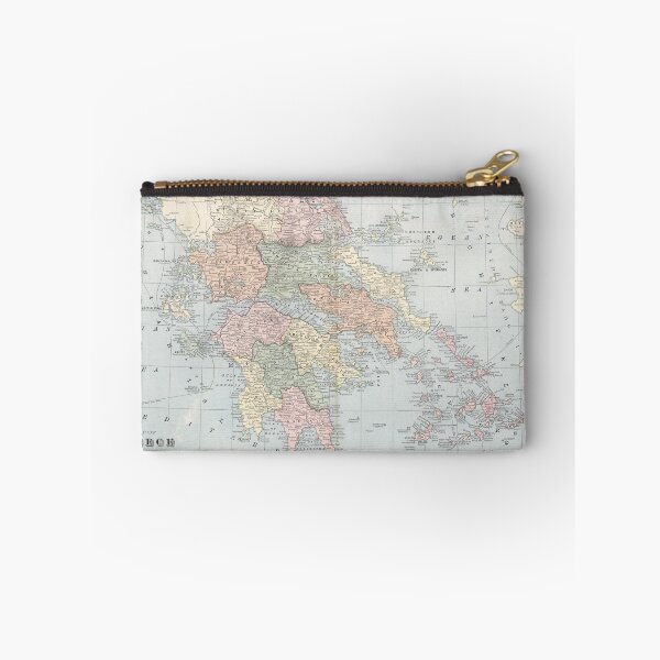 Item preview, Vintage Map of Greece (1901) designed and sold by BravuraMedia.