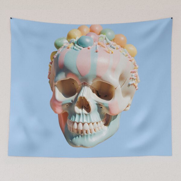 Item preview, Pastel Skull with Candy  designed and sold by AnimaliaStar.
