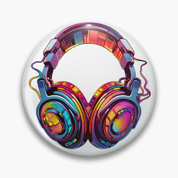 Item preview, EDM Blaze - EDC Electric Beats Headphone Art designed and sold by NovaGenArt.
