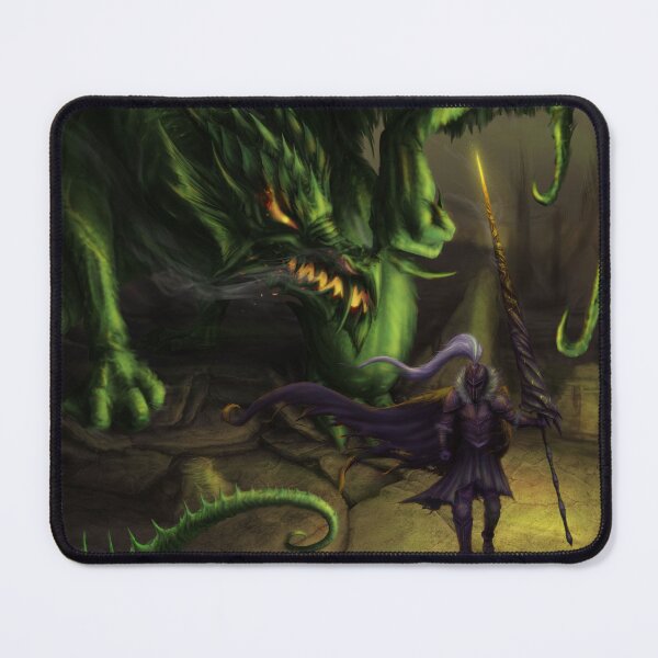 Item preview, The Dragon & His Master -Green- designed and sold by Rene Trujillo Illustrations.
