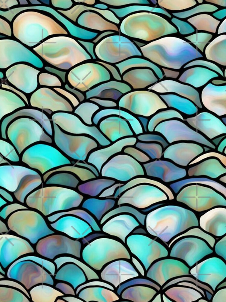 Thumbnail 4 of 4, iPhone Case, Abstract Abalone Shell Pattern designed and sold by calibrit.