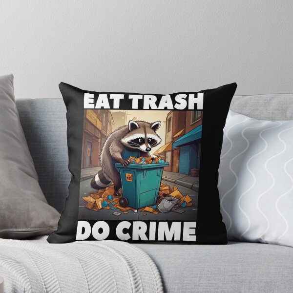 Item preview, Eat Trash Do Crime, Live Fast Eat Trash, Funny Raccoon designed and sold by Porcupine Tees ⭐⭐⭐⭐⭐.