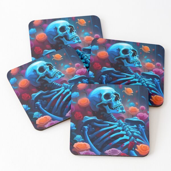 Item preview, Skeleton Lying In A Bed Of Roses designed and sold by 3hornCreations.