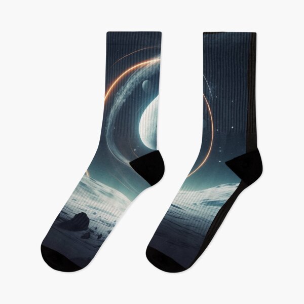 Item preview, "Endurance Spacecraft Orbiting Icy Rings: Minimalist Space A designed and sold by ChamounVisual.