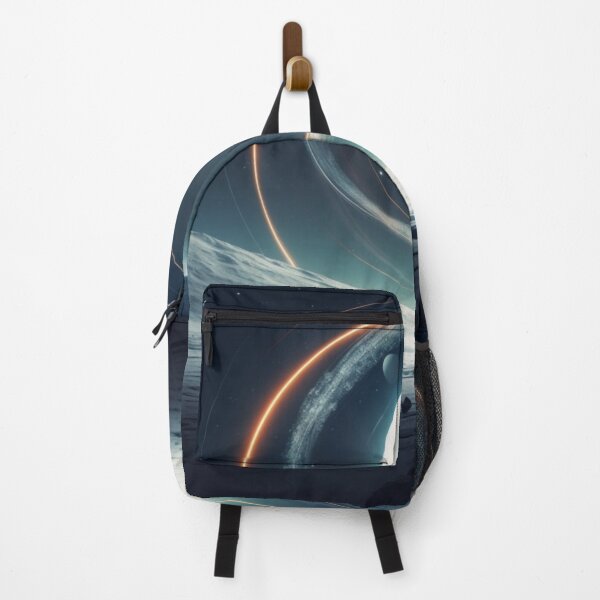 Item preview, "Endurance Spacecraft Orbiting Icy Rings: Minimalist Space A designed and sold by ChamounVisual.