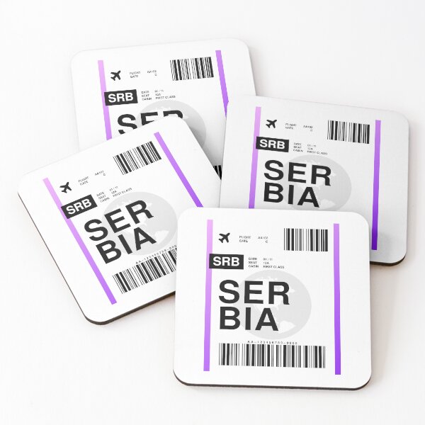 Item preview, Serbia Boarding Pass designed and sold by RabbitK.