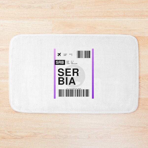 Item preview, Serbia Boarding Pass designed and sold by RabbitK.