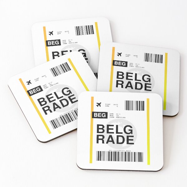 Item preview, Belgrade Boarding Pass designed and sold by RabbitK.
