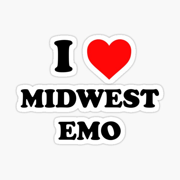 Aperçu de l'œuvre j'adore les emo du Midwest créée et vendue par wordswithfonts.