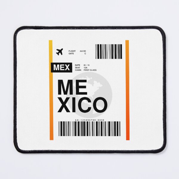 Item preview, Mexico Boarding Pass designed and sold by RabbitK.