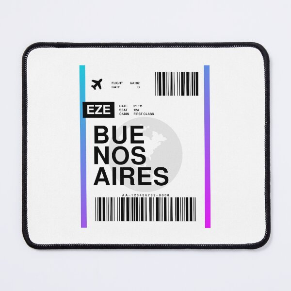 Item preview, Buenos Aires Boarding Pass designed and sold by RabbitK.