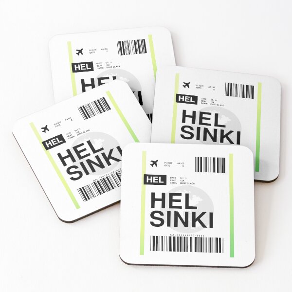 Item preview, Helsinki Boarding Pass designed and sold by RabbitK.