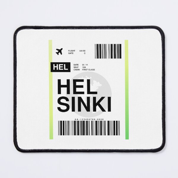 Item preview, Helsinki Boarding Pass designed and sold by RabbitK.