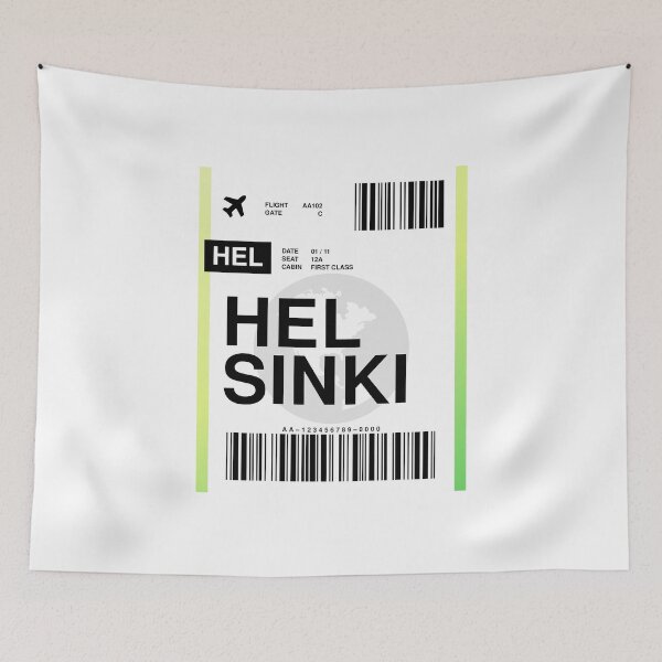 Item preview, Helsinki Boarding Pass designed and sold by RabbitK.
