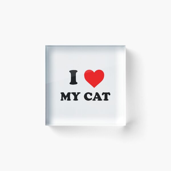 Item preview, i love my cat designed and sold by wordswithfonts.