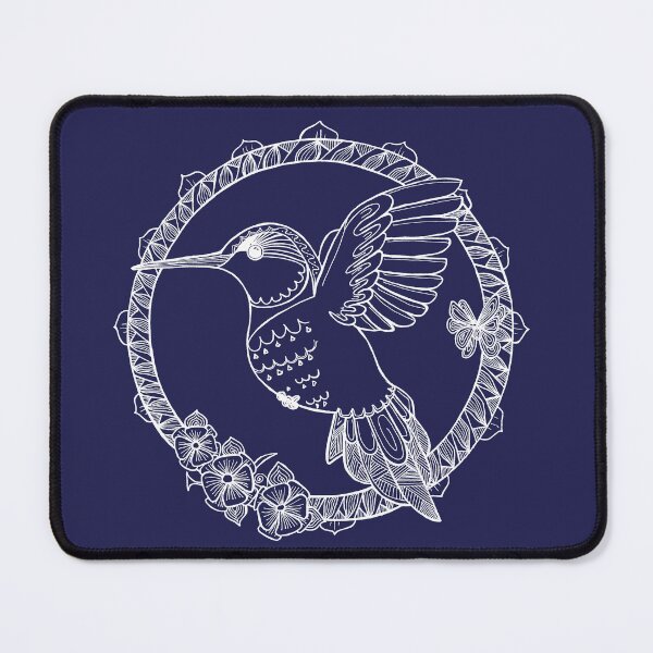 Item preview, Hummingbird anti-stress&White_Navy Blue designed and sold by EireneSan.