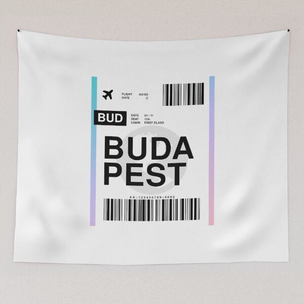 Item preview, Budapest Boarding Pass designed and sold by RabbitK.