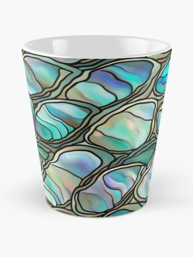 Thumbnail 2 of 4, Coffee Mug, Abstract Abalone Inlay Shell Pattern designed and sold by calibrit.