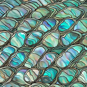 Artwork thumbnail, Abstract Abalone Inlay Shell Pattern by calibrit