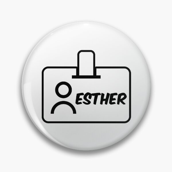 Item preview, Name ID Esther Name Label designed and sold by NormadWorld.