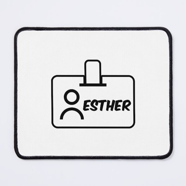 Item preview, Name ID Esther Name Label designed and sold by NormadWorld.