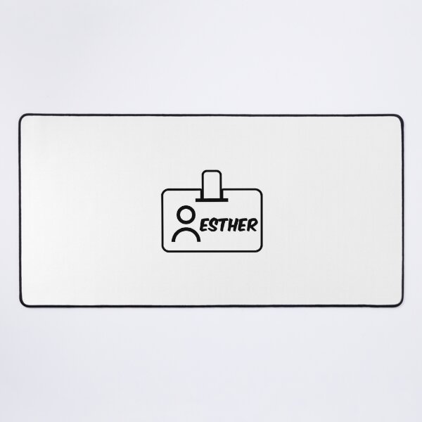 Item preview, Name ID Esther Name Label designed and sold by NormadWorld.