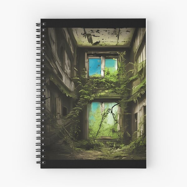 Aperçu de l'œuvre Explorer la dégradation urbaine à travers les bâtiments abandonnés créée et vendue par ChicArtLemones.
