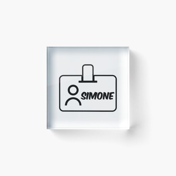 Item preview, Name ID Simone Name Label designed and sold by NormadWorld.