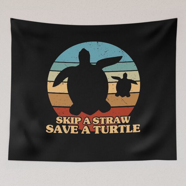 Item preview, Skip A Straw Save A Turtle 2 designed and sold by ruinzahelva.