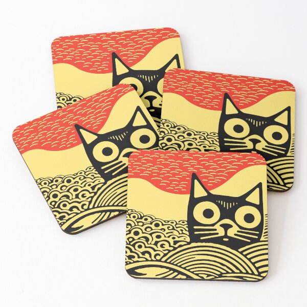Item preview, Meow, Kawaii Cat Japanese Art designed and sold by GirlGlowGraphic.