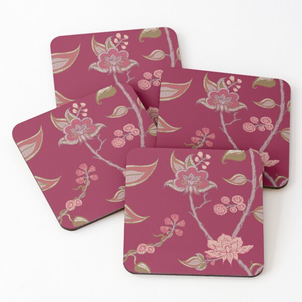 Item preview, Indi-style Trailing Floral Pattern - Rosewater designed and sold by ncxadair.