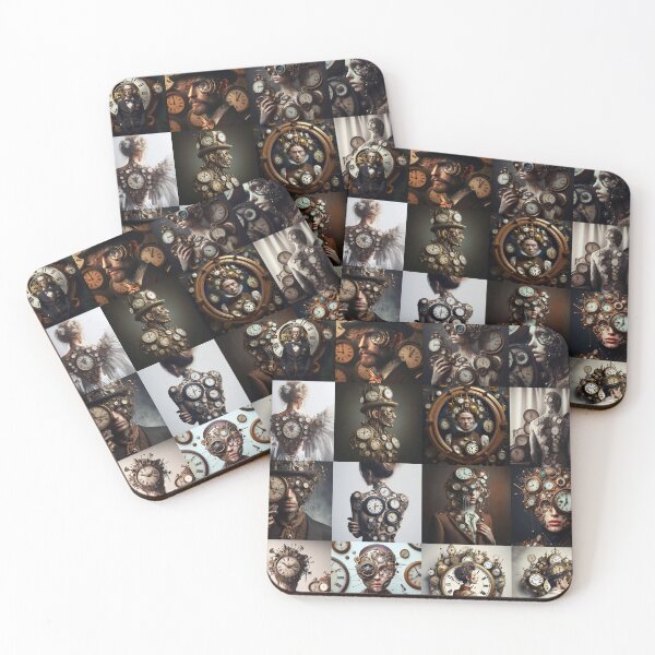 Item preview, TIME TRAVEL vintage clocks Gothic Ai designed and sold by AiPoliviosArt.